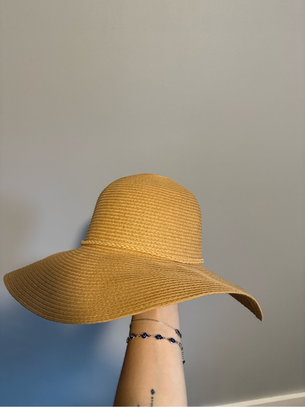 Banana Republic Women's Wide-Brim Straw Sun Hat in Mustard Yellow